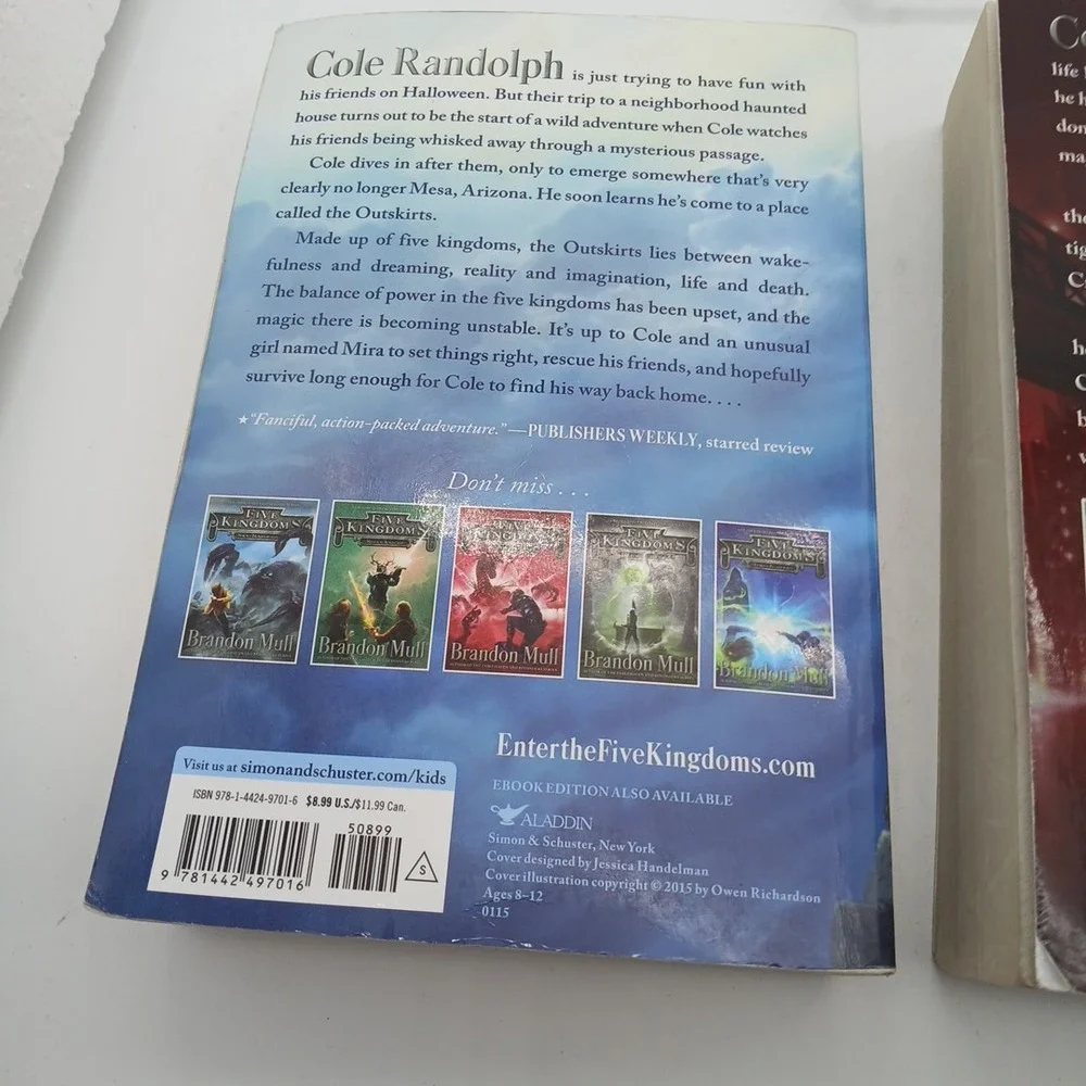Brandon Mull Lot of 4 Book Five Kingdoms Paperback plus Fablehaven PB‎